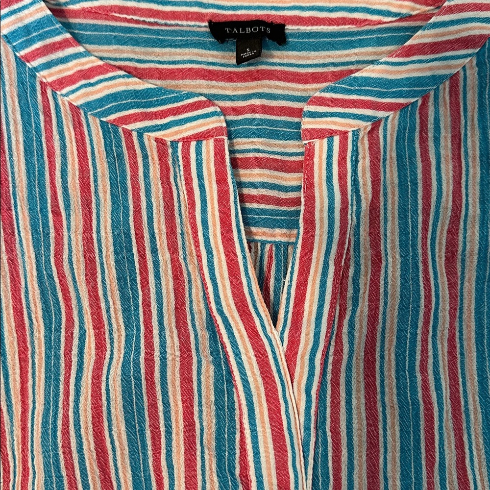 Talbots 100% Cotton Blouse PTP 21 - Picture 6 of 8
